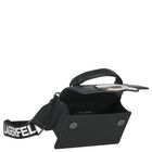 Girls Black Ikonik Karl Handbag, 1, hi-res