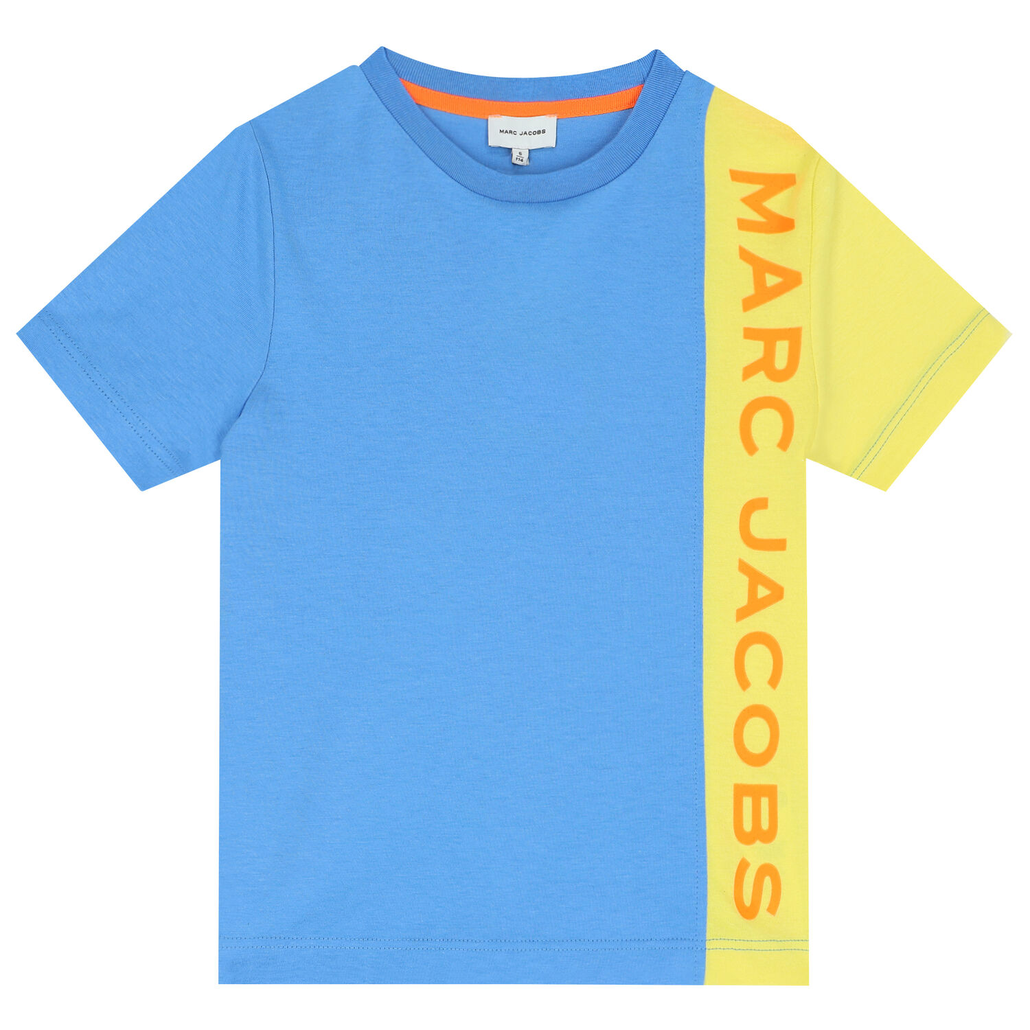 Boys Blue & Yellow Logo T-Shirt, 2, hi-res