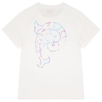 Girls White Logo T-Shirt
