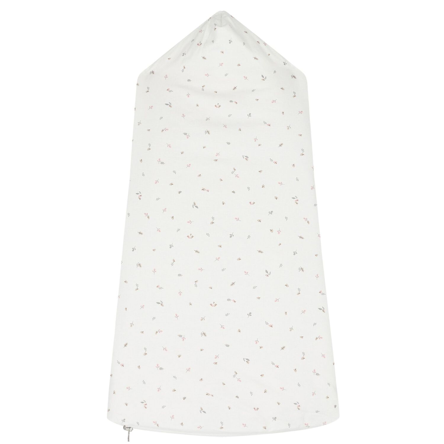 Baby Girls Ivory & Pink Hooded Reversible Nest, 1, hi-res