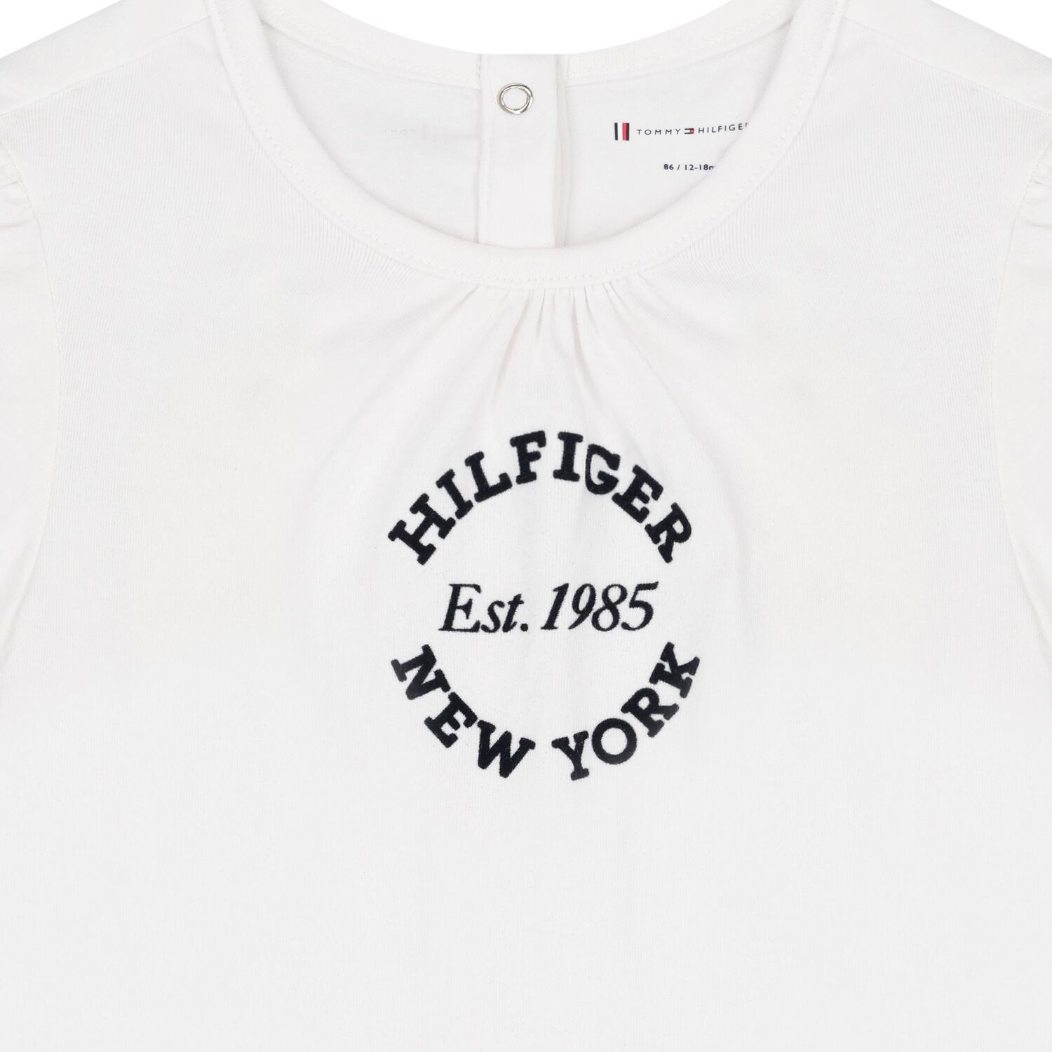 Younger Girls White Logo T-Shirt, 2, hi-res image number null