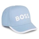 Baby Boys Blue Logo Cap, 2, hi-res