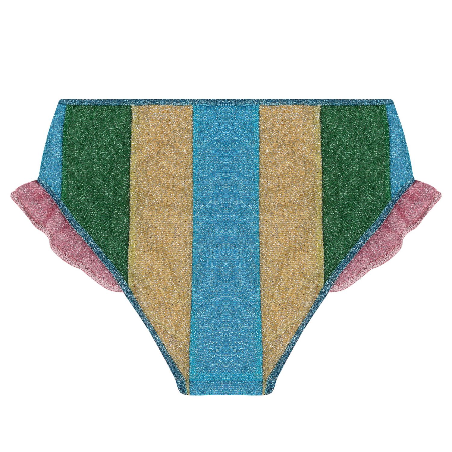 Girls Rainbow Stripe Lumiere Bikini, 1, hi-res image number null
