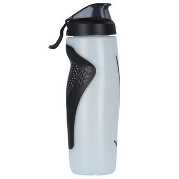 White & Black Logo Water Bottle