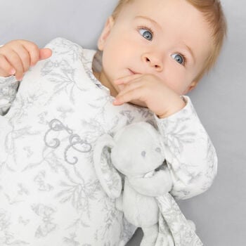 Grey Rabbit Baby Comforter