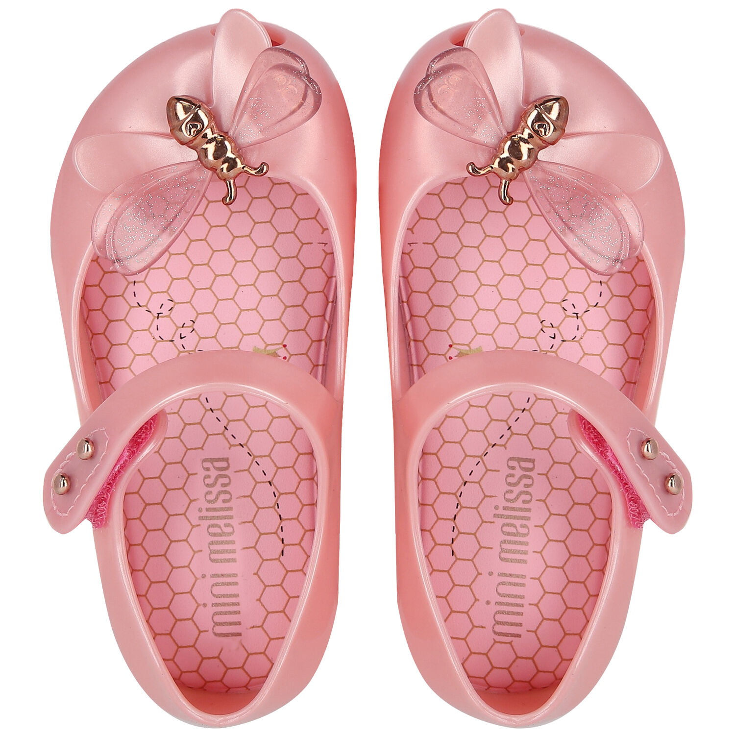 Younger Girls Pink Bugs Jelly Shoes, 1, hi-res