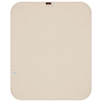 Baby Boys Beige Logo Blanket