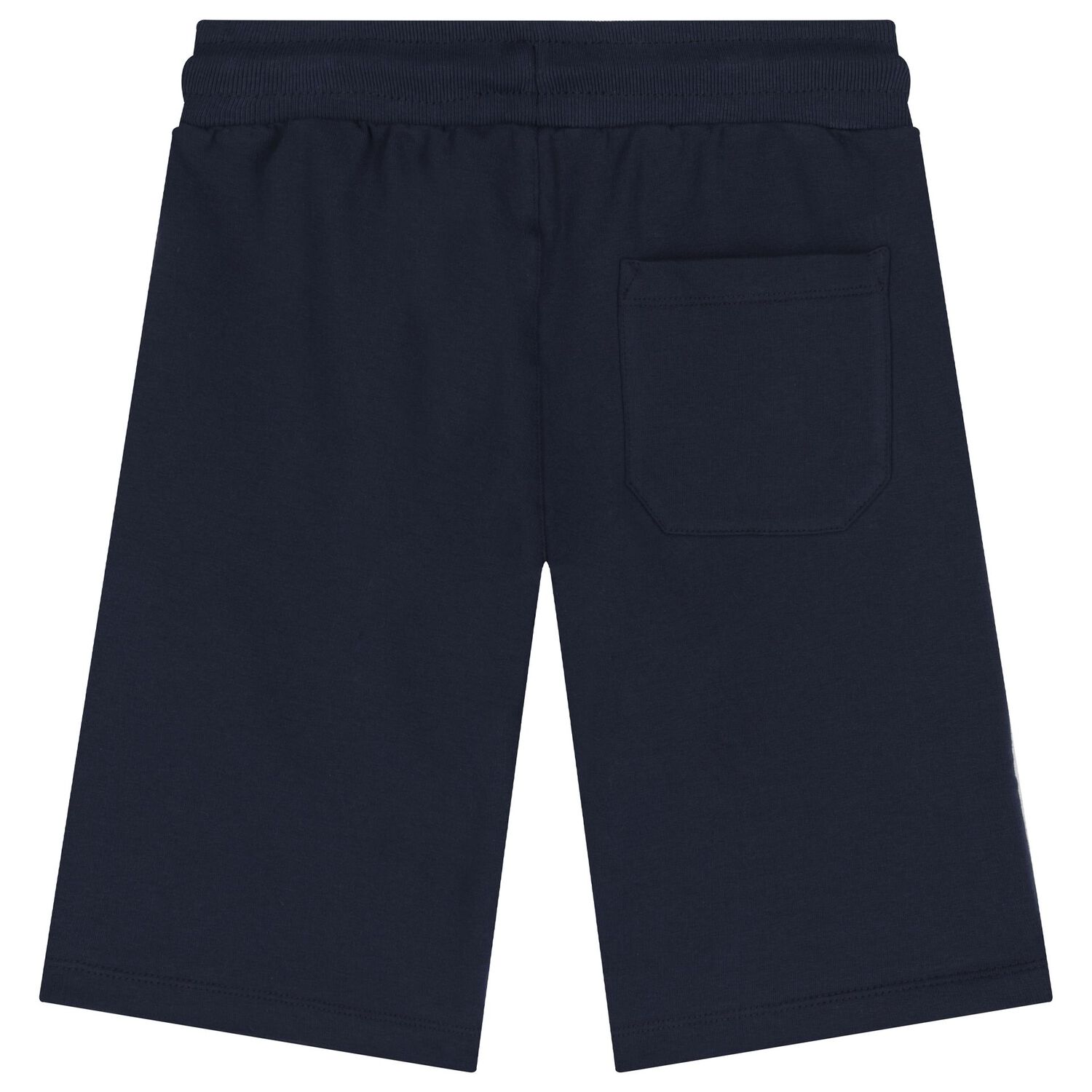 Boys Navy Blue Logo Shorts, 1, hi-res