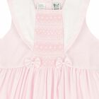 Girls Pink Smocked Dress, 1, hi-res