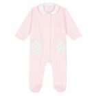 Baby Girls Pink Babygrow, 1, hi-res