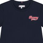 Girls Navy Blue Logo T-Shirt, 1, hi-res