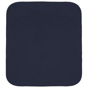 Baby Boys Navy Blue & Gold Logo Blanket