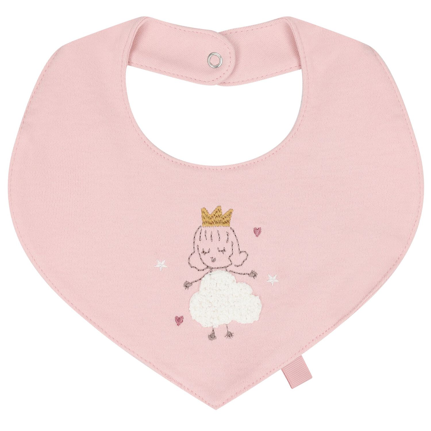 Baby Girls Pink & Beige Waterproof Bib Set ( 2-Pack ), 1, hi-res