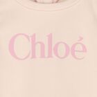 Younger Girls Pink Logo Dress, 1, hi-res