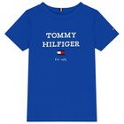 Boys Blue  Logo T-Shirt, 1, hi-res