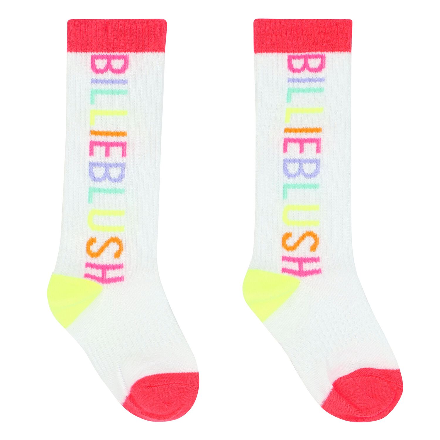 Girls White Logo Socks, 1, hi-res image number null
