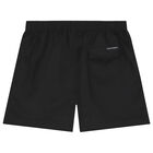 Black Logo Swim Shorts, 1, hi-res