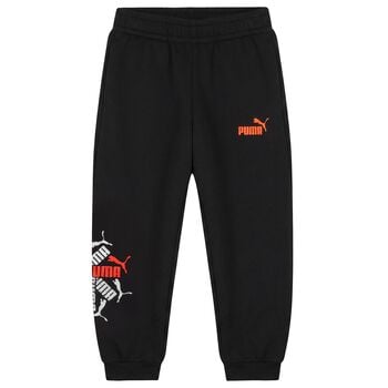 Boys Black Logo Joggers