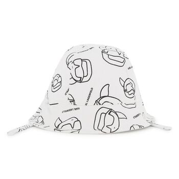 Baby Boys White Logo Reversible Logo Hat