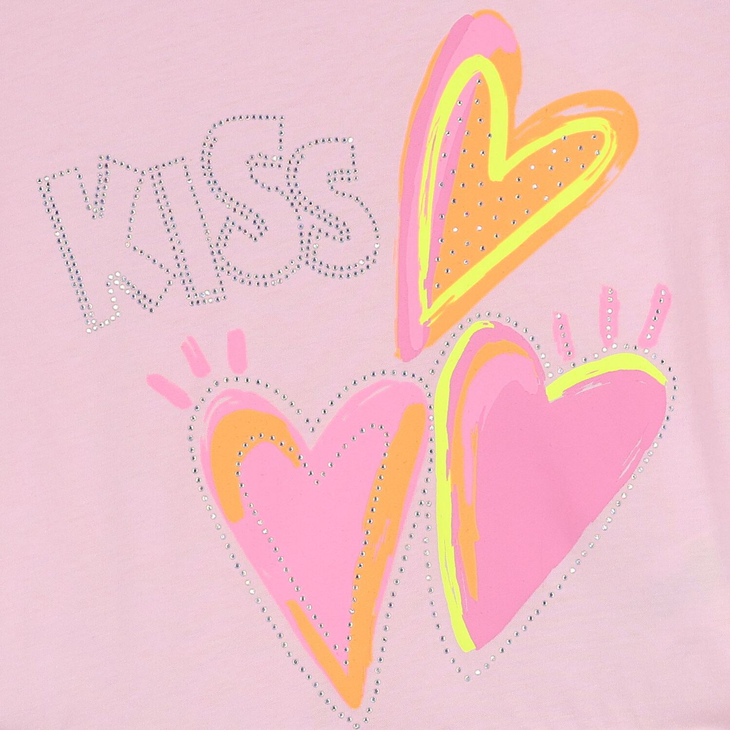Girls Pink Hearts Dress, 1, hi-res