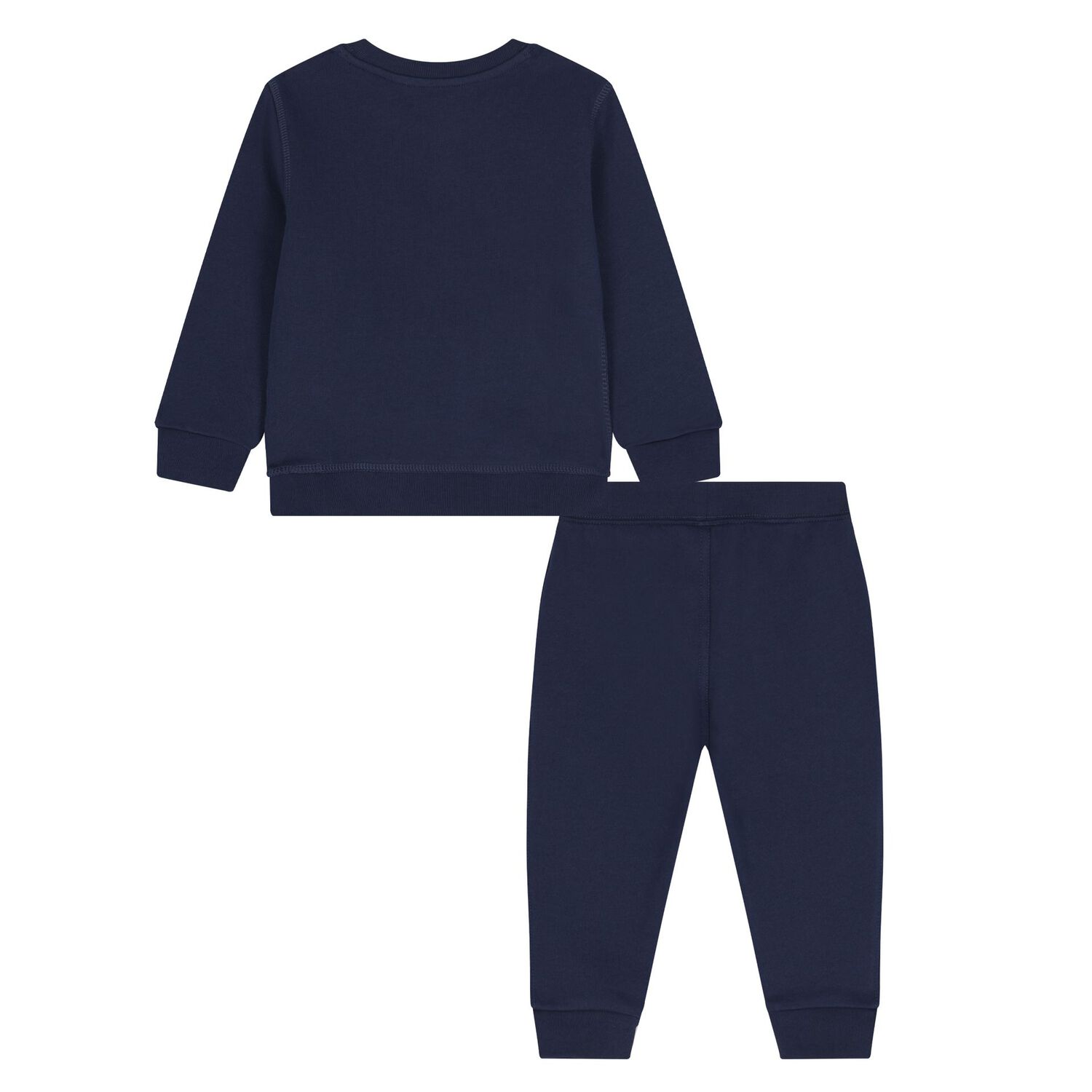 Baby Boys Navy Blue Logo Tracksuit, 1, hi-res