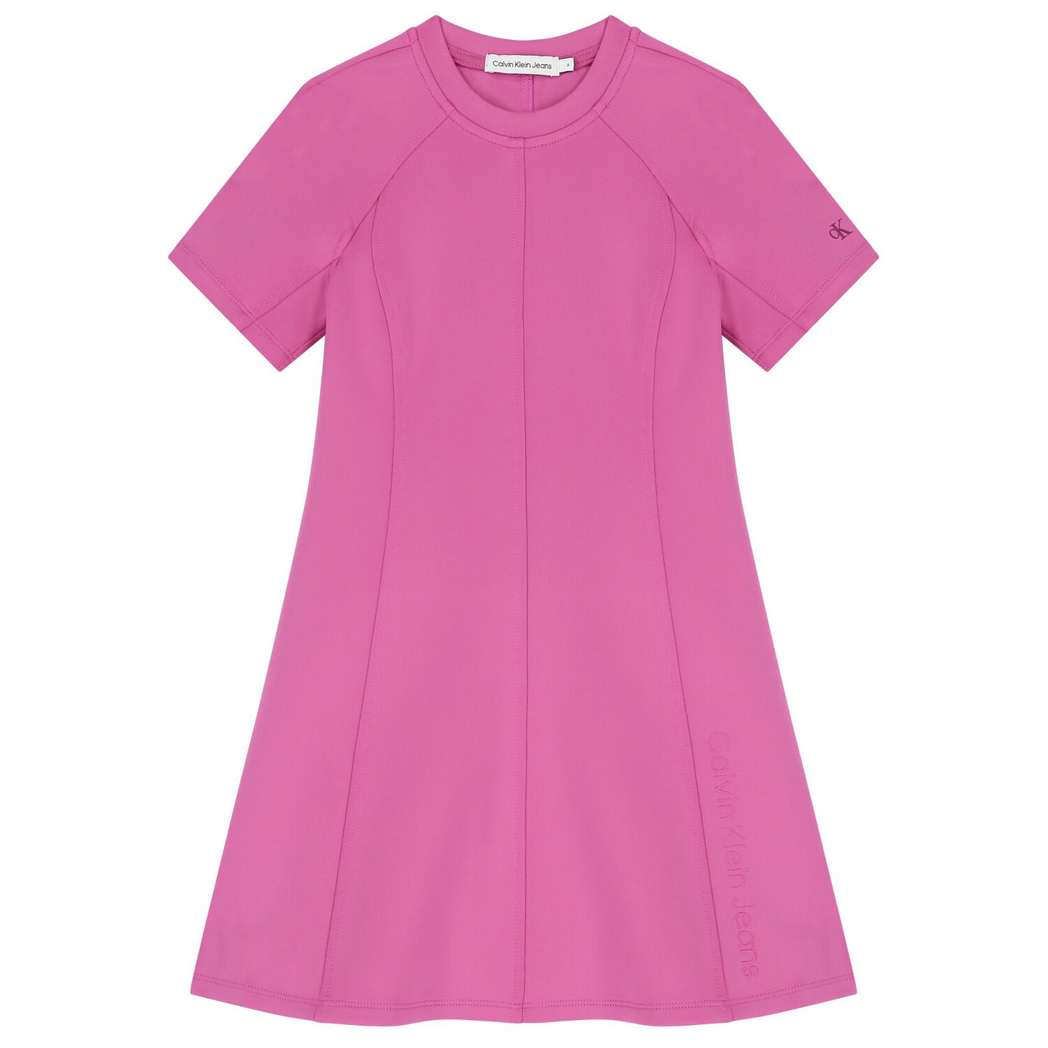 Girls Pink Logo Dress, 1, hi-res
