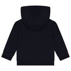 Baby Boys Navy Blue & Green Logo 3-Piece Tracksuit, 1, hi-res