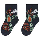 Ivory, Navy Blue & Green Disney Logo Socks ( 3-Pack ), 1, hi-res