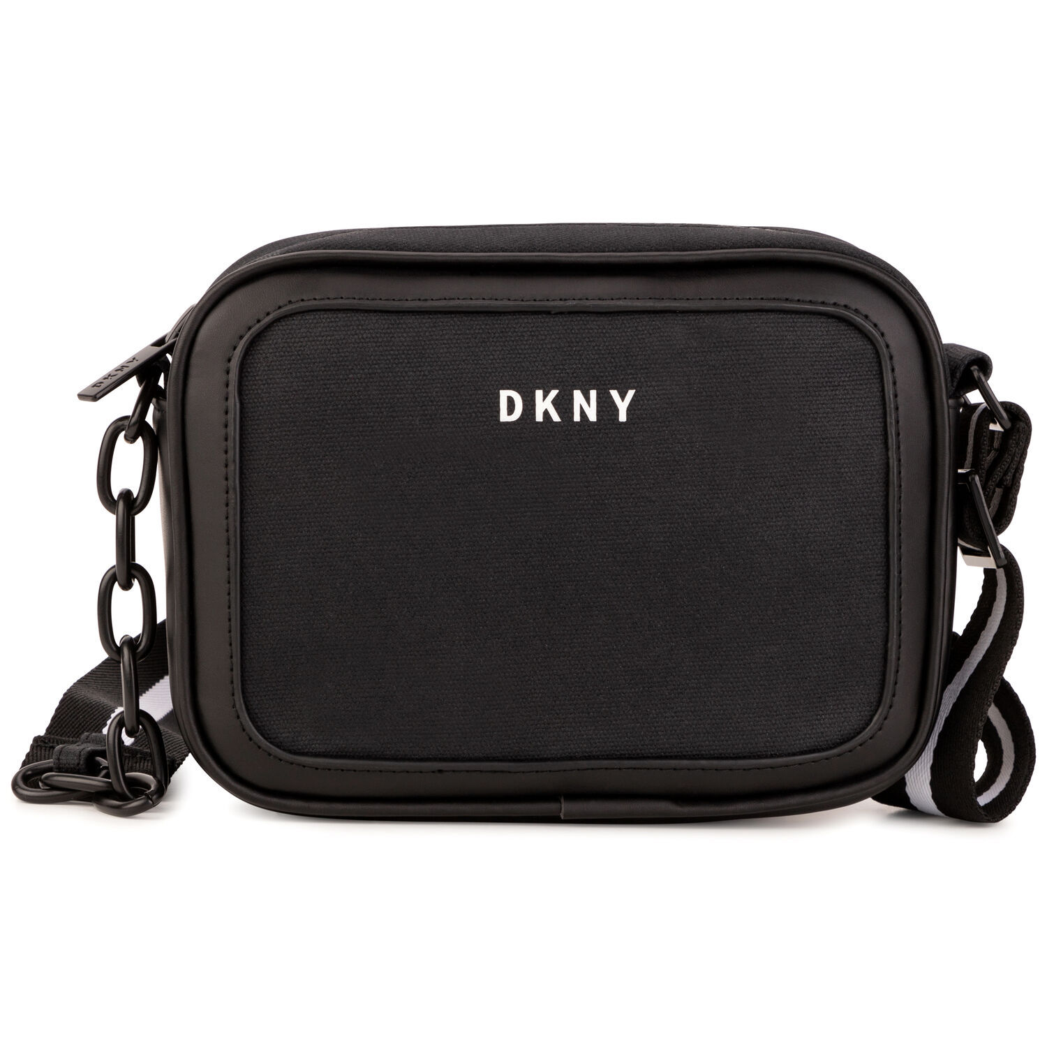 Girls Black Logo Handbag, 1, hi-res