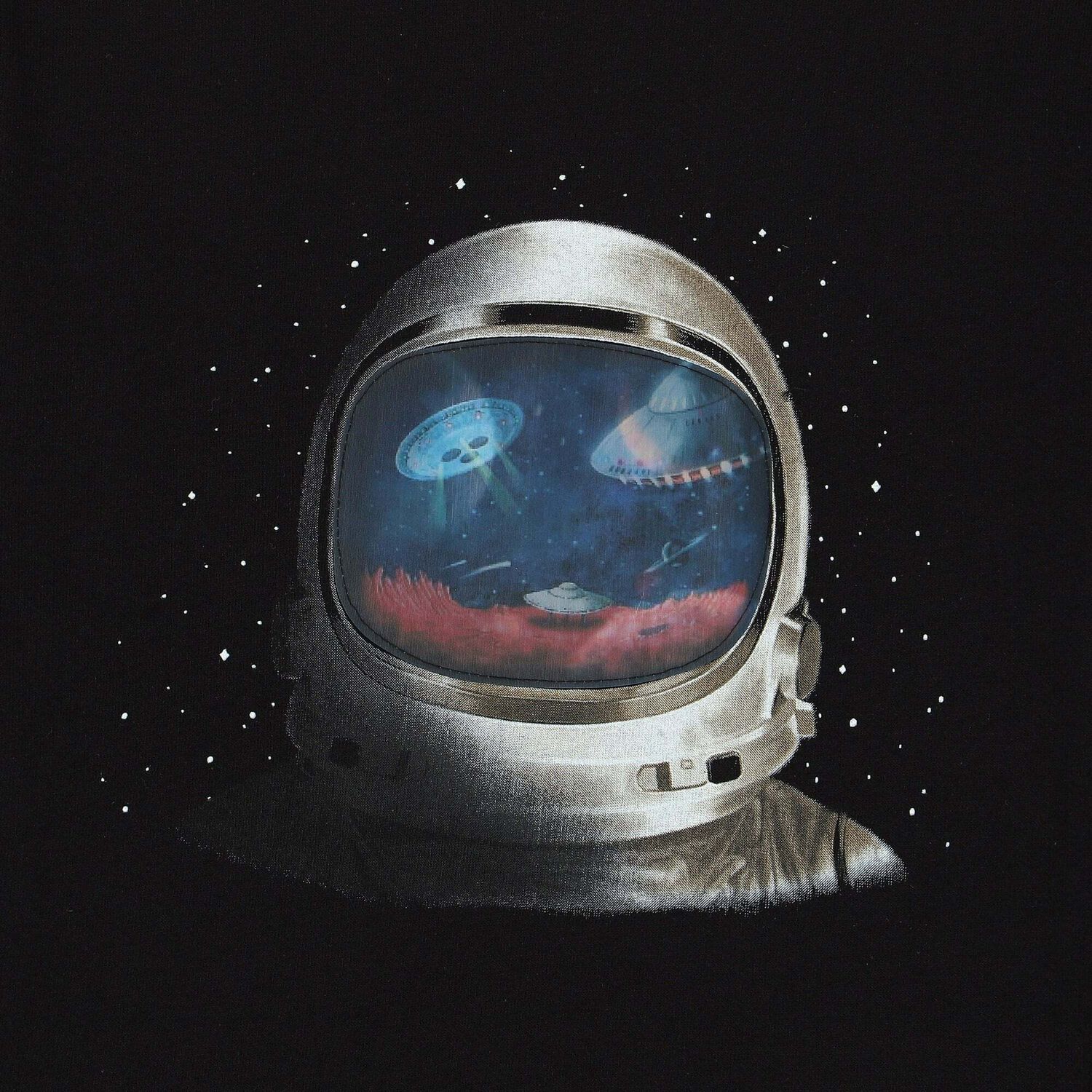 Boys Black Astronaut Long Sleeve Top, 1, hi-res image number null
