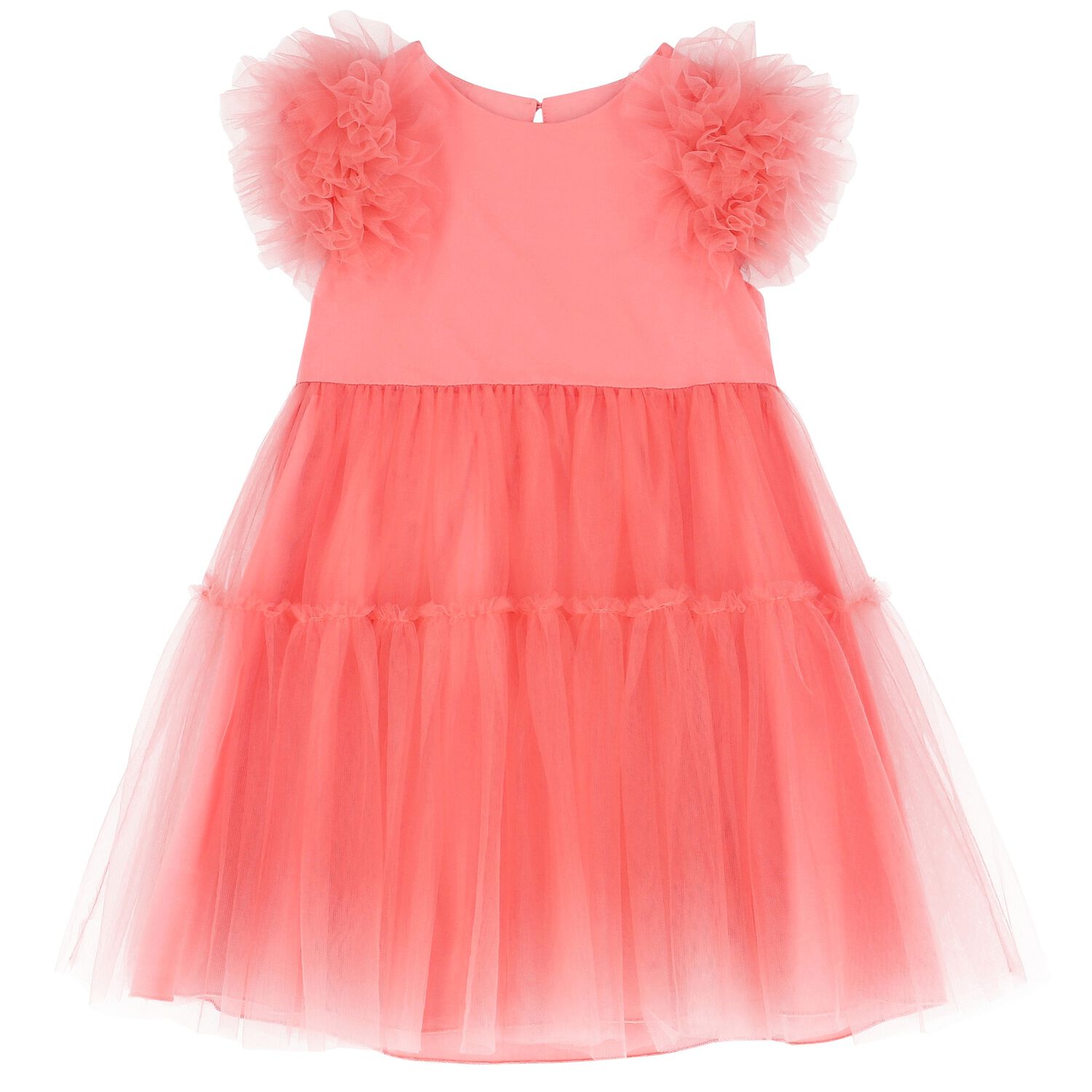 Girls Pink Tulle Dress, 1, hi-res image number null
