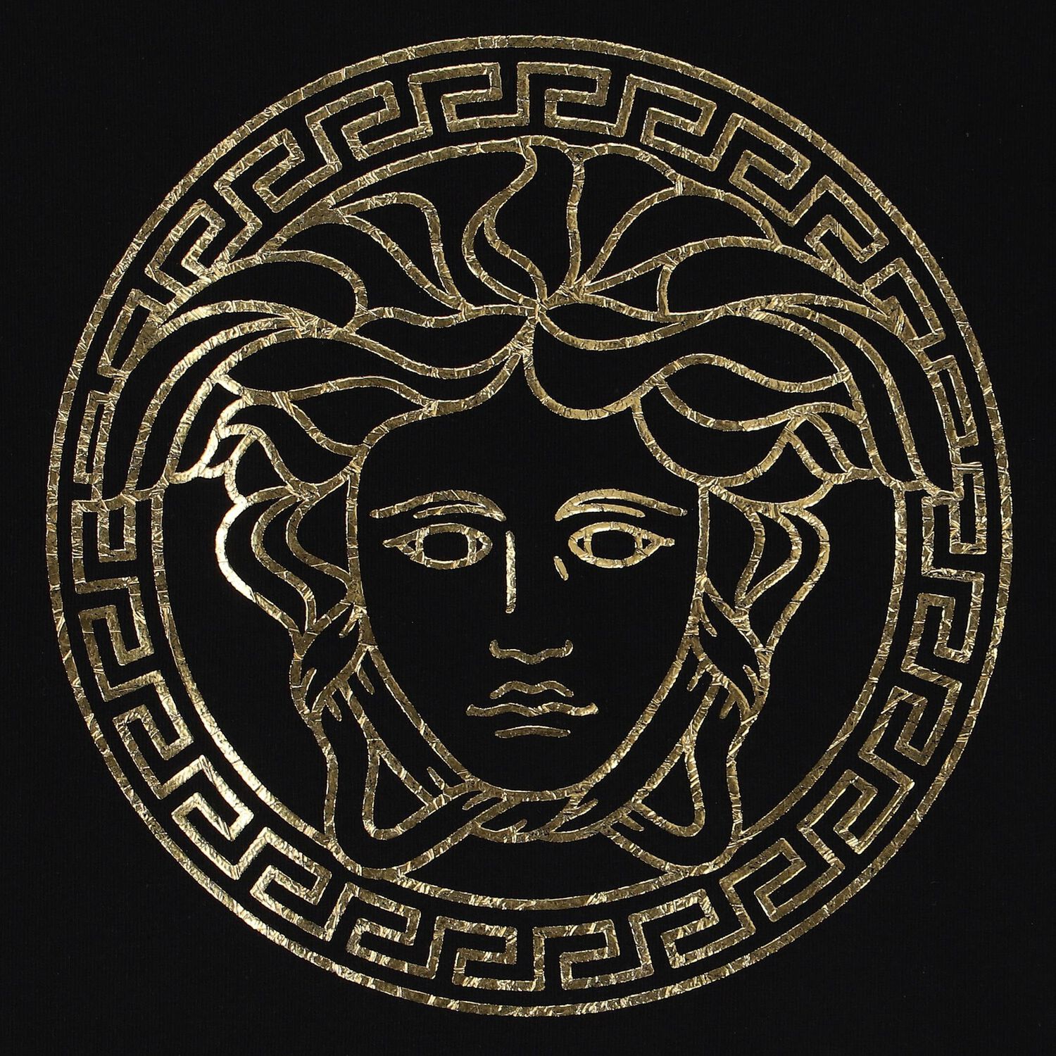 Black Logo Medusa T-Shirt, 2, hi-res