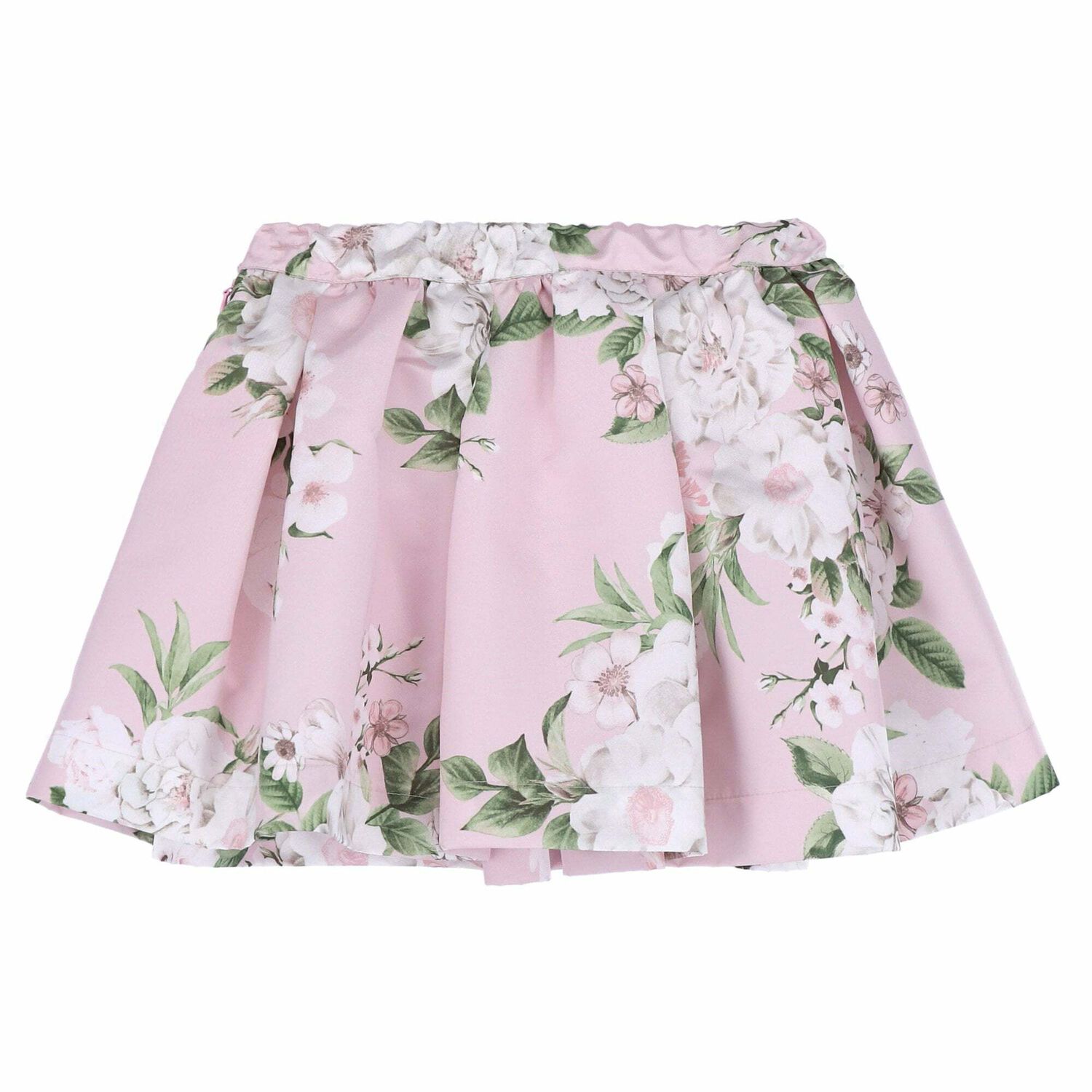 Girls Pink Floral Print Skirt, 1, hi-res image number null