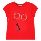 Girls Red Graphic T-Shirt, 2, hi-res
