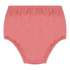 Baby Girls Pink Logo Ruffled Dress Set, 1, hi-res