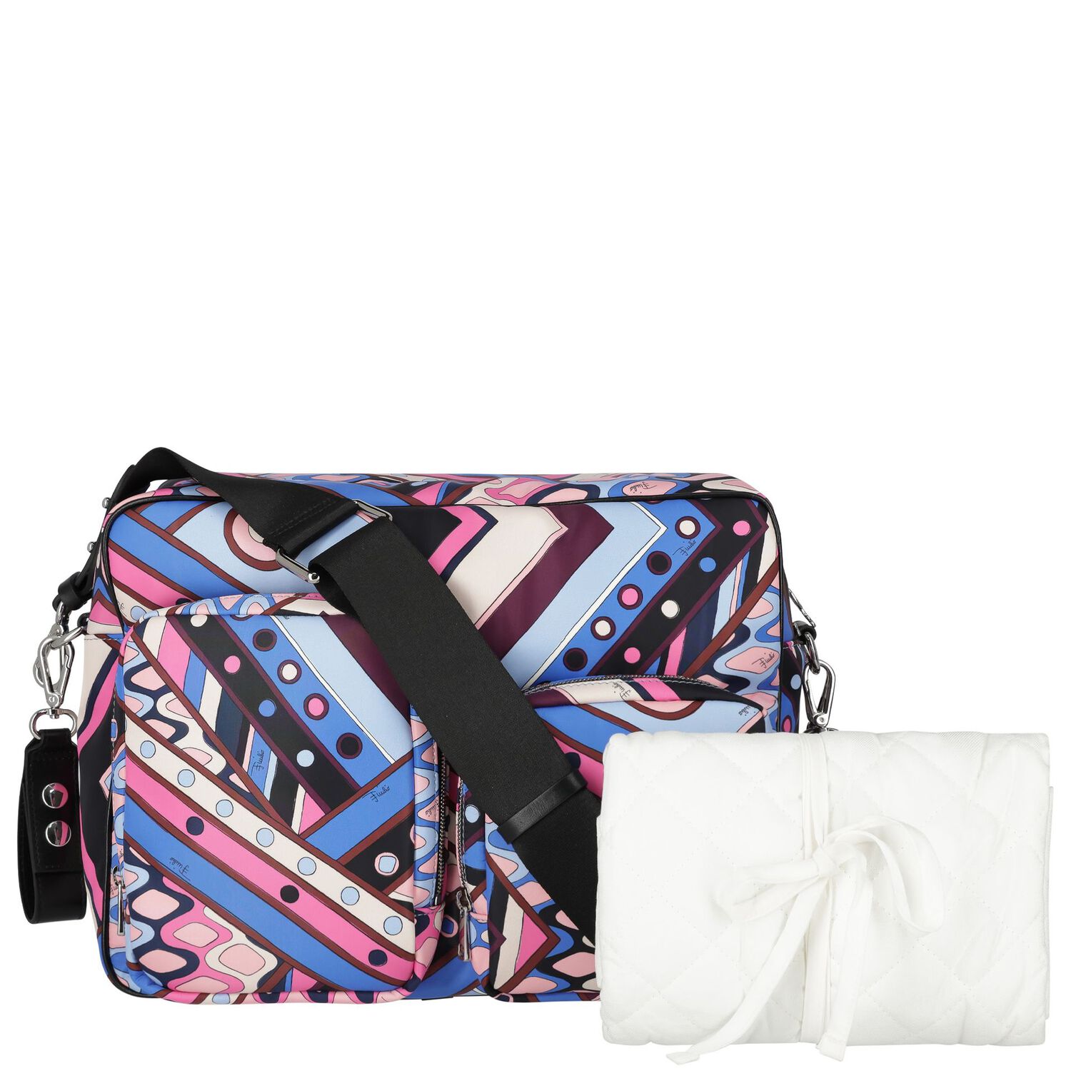 Pink & Blue Vivara Baby Changing Bag, 2, hi-res image number null