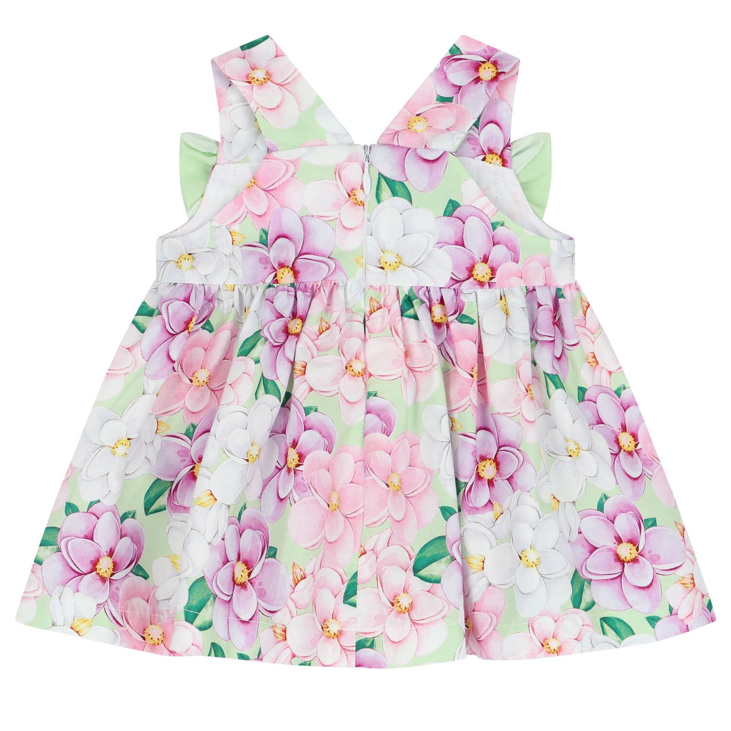 Baby Gilrs Multi-Colored Floral Dress Set, 1, hi-res