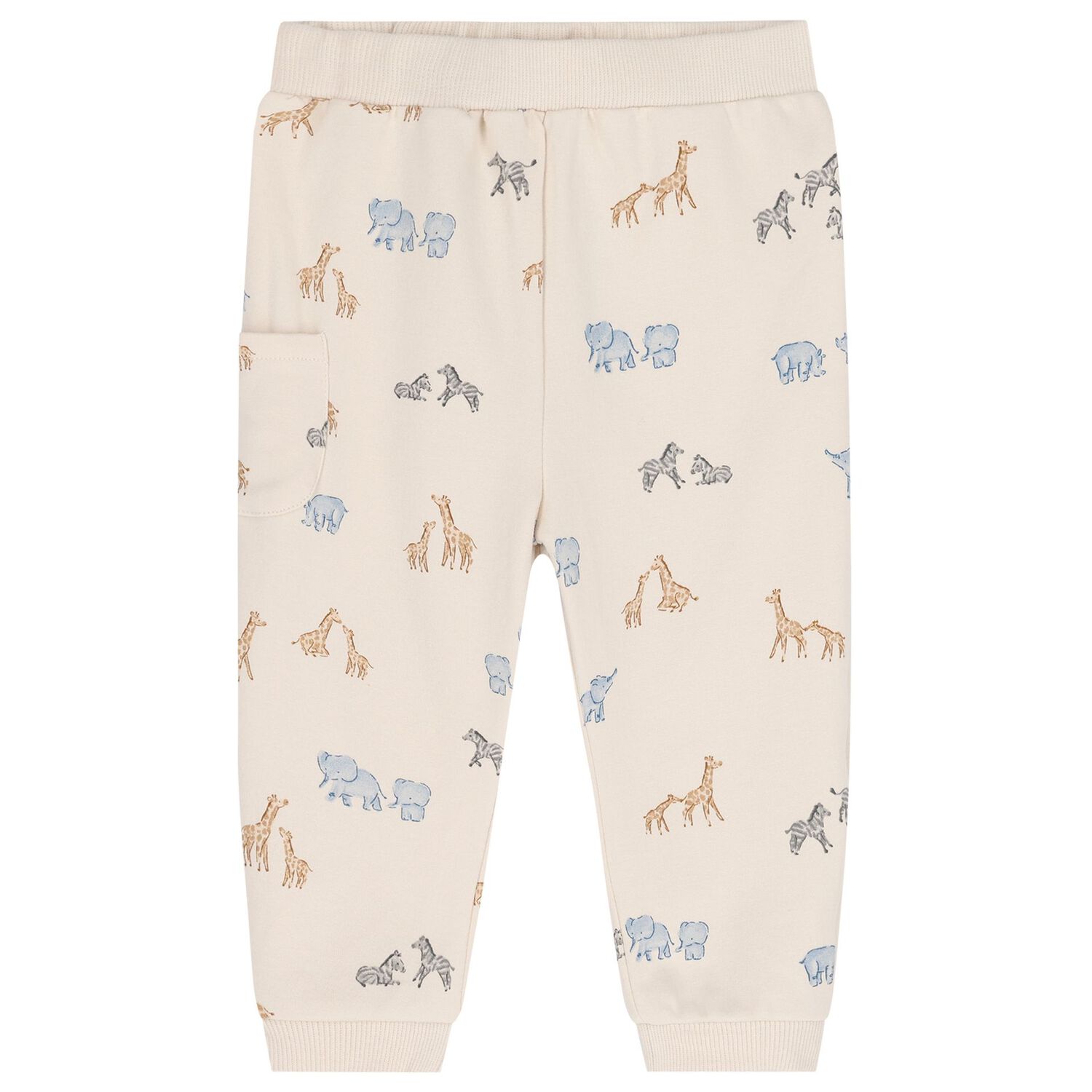 Baby Boys Beige & Blue Tracksuits ( 2 Pack ), 3, hi-res