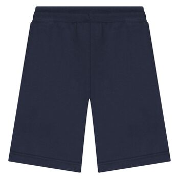 Younger Boys Navy Blue Logo Shorts