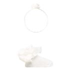 Baby Girls Ivory Headband & Socks Set, 2, hi-res