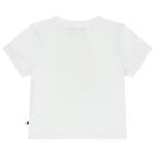 Girls White Flower Logo T-Shirt, 1, hi-res