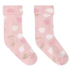 Baby Girls Pink & White Socks (4 Pack), 2, hi-res