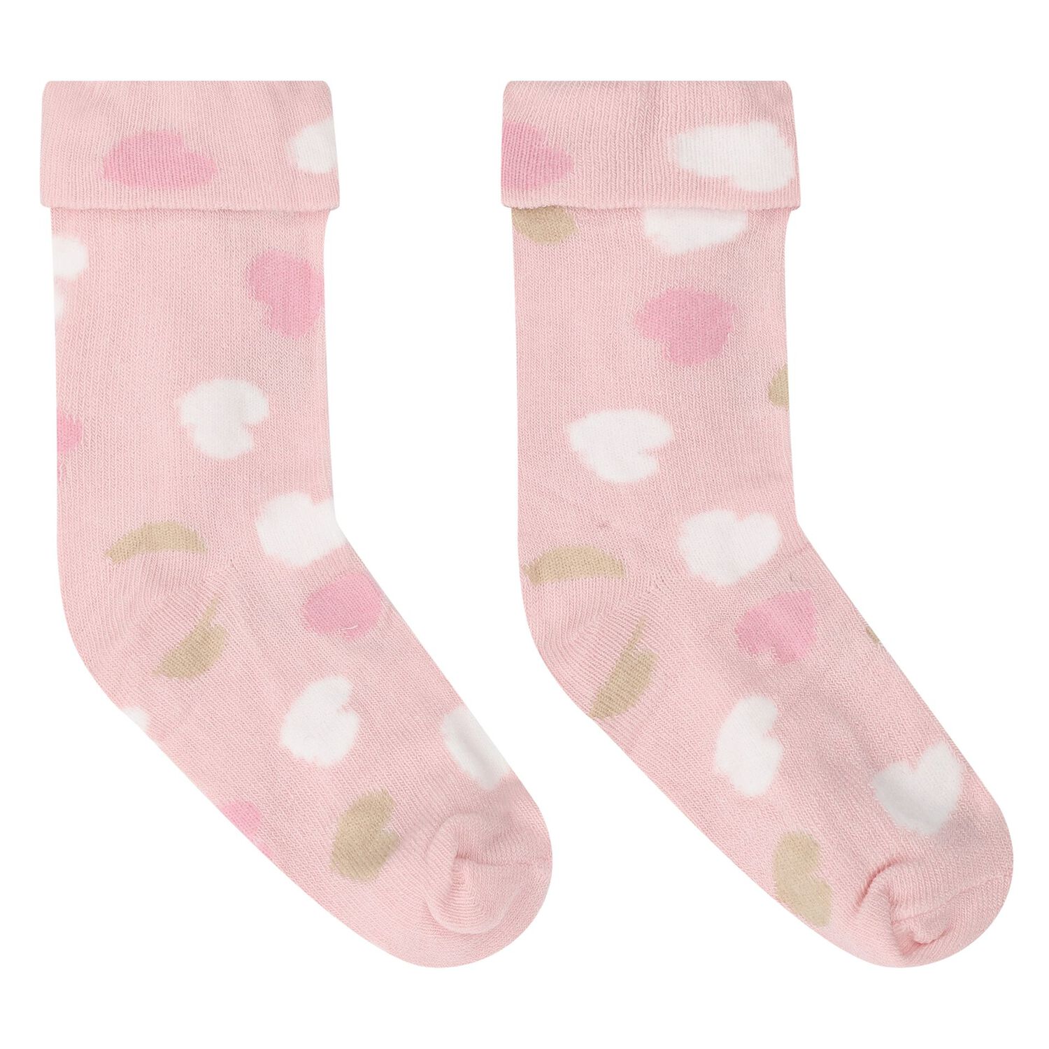 Baby Girls Pink & White Socks (4 Pack), 2, hi-res image number null