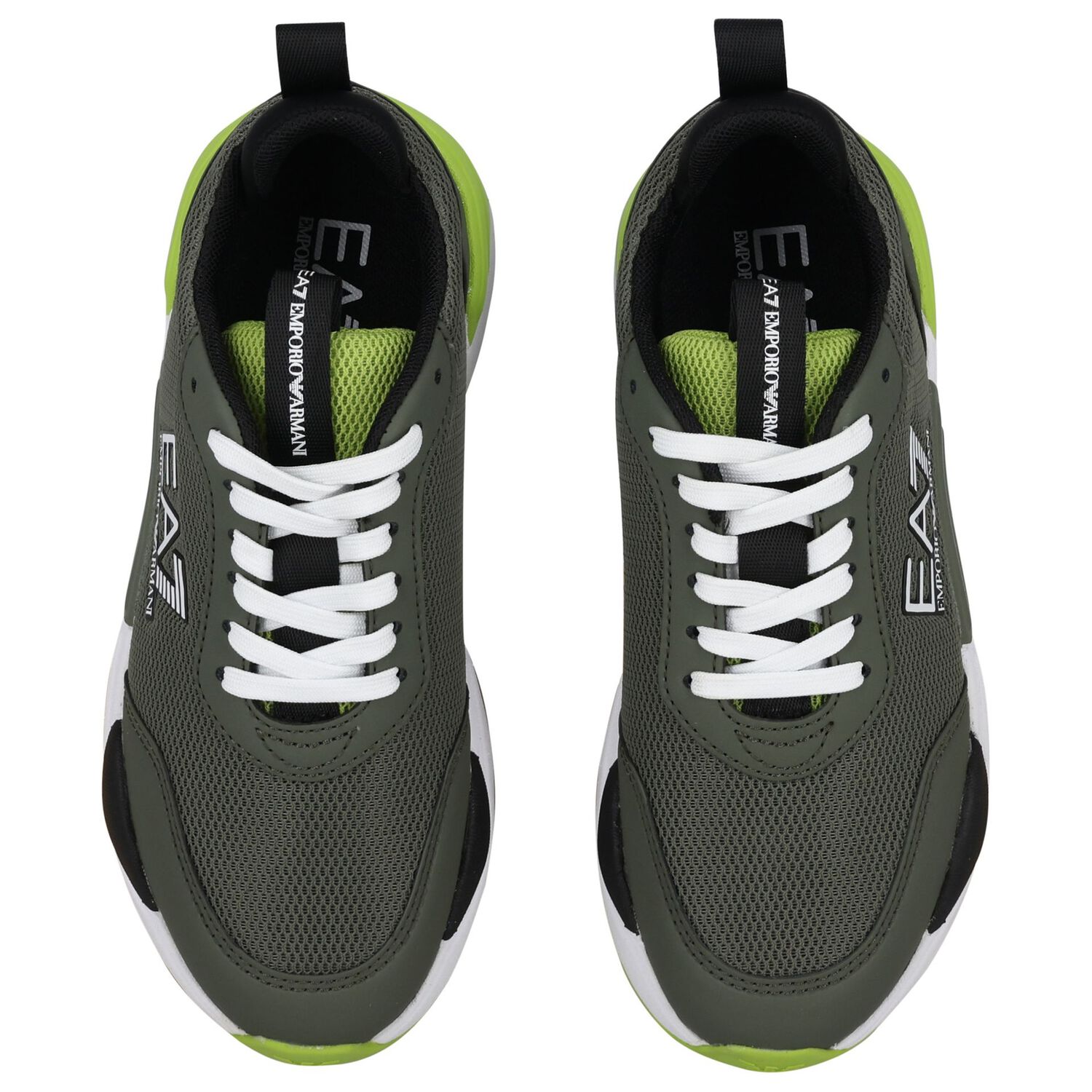 Green Logo Trainers, 2, hi-res