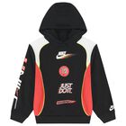 Boys Black & Red Logo Hooded Top, 1, hi-res