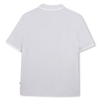 Boys Mini Me Blue Logo Polo Shirt