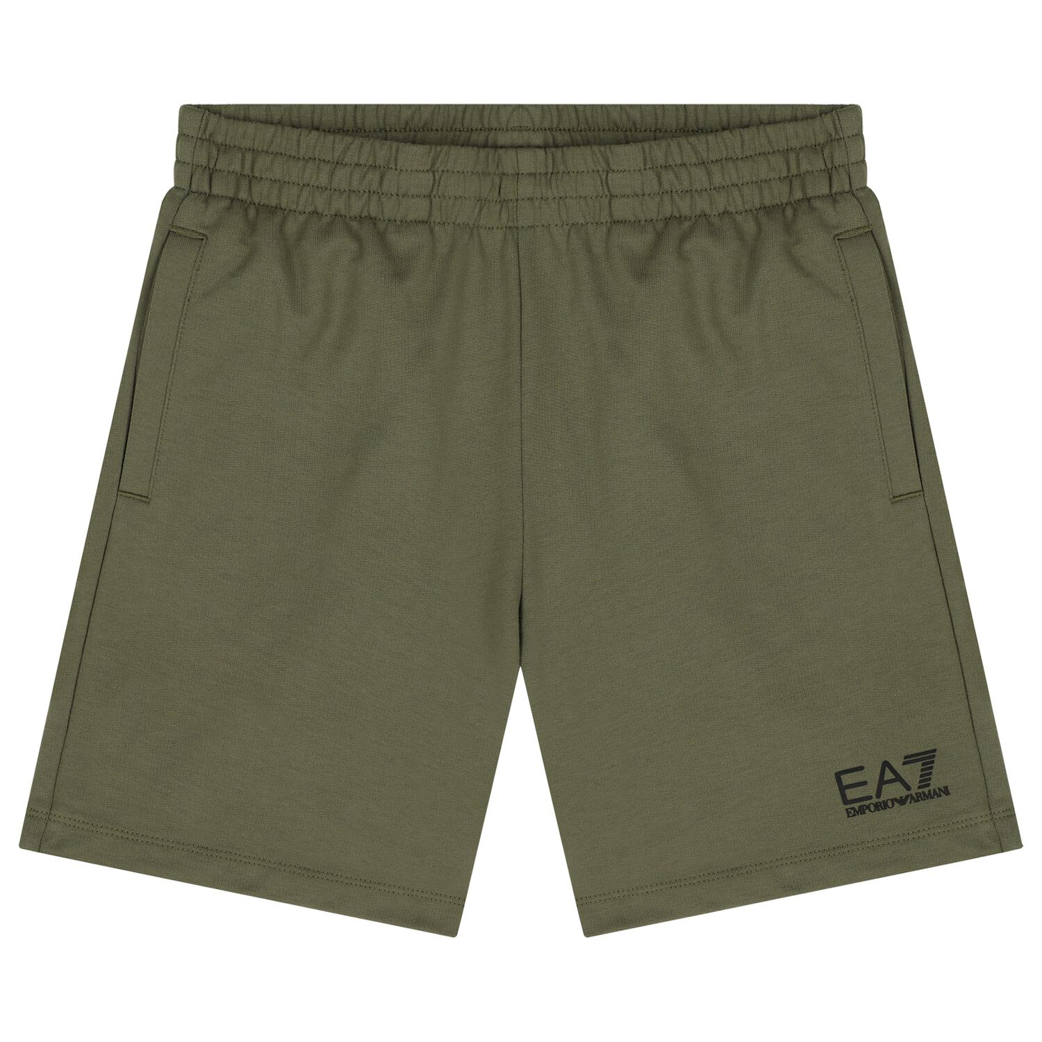 Boys Green Logo Shorts, 5, hi-res