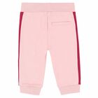 Younger Girls Pink Joggers, 1, hi-res