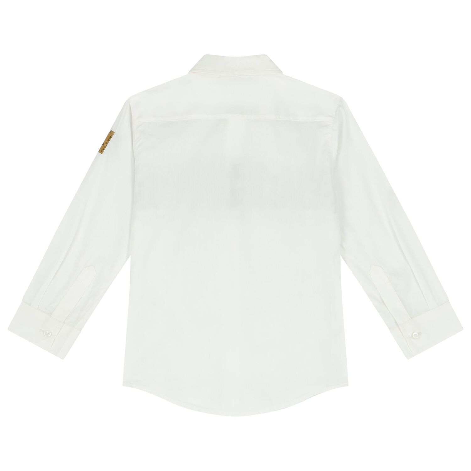 Boys White Logo Shirt, 1, hi-res image number null