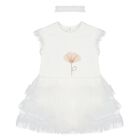 Baby Girls White Tutu Dress Set, 2, hi-res